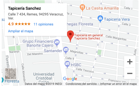 ubicacion tapiceria sanchez